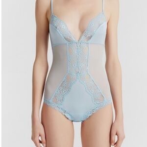 La Perla Bodysuit (IT4/US L/XL) Blue